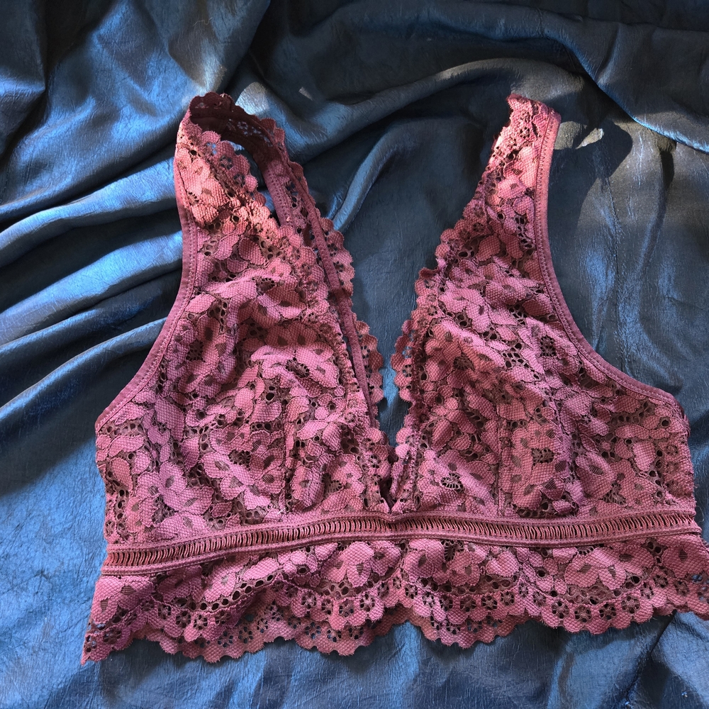 Lace Bralette in Dusty Pink